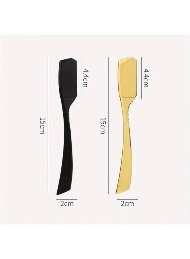 Black Vintage Straight Razor with 10 Stainless Steel Blades for Men Women - Image 4